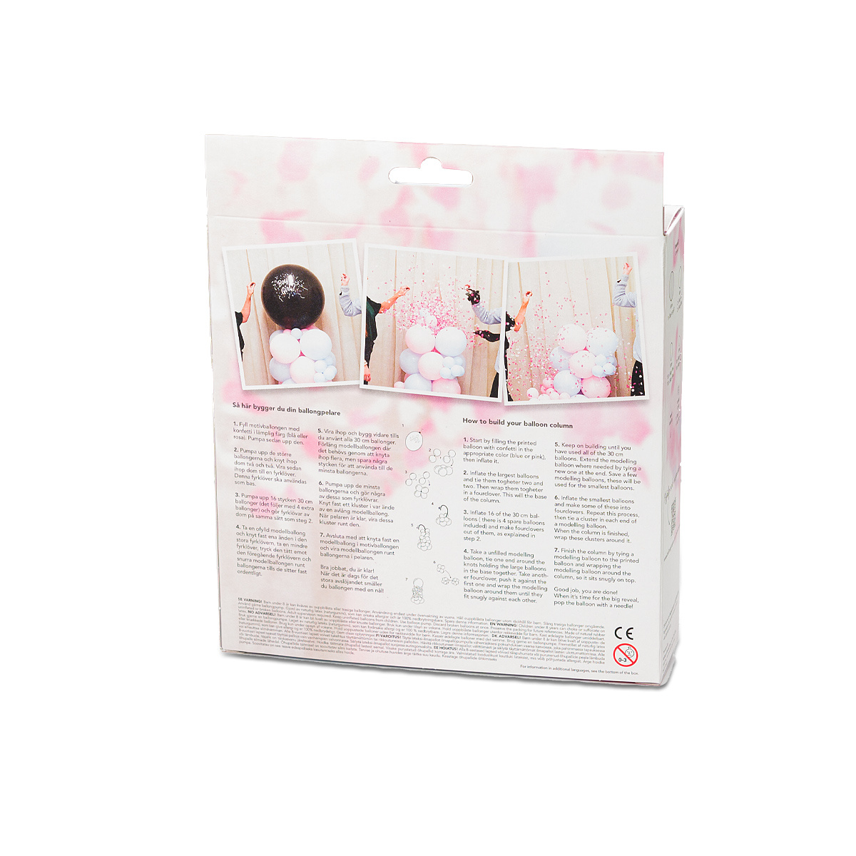 Balloonking Balloon Column Kit – Gender Reveal – Complete Decoration Set