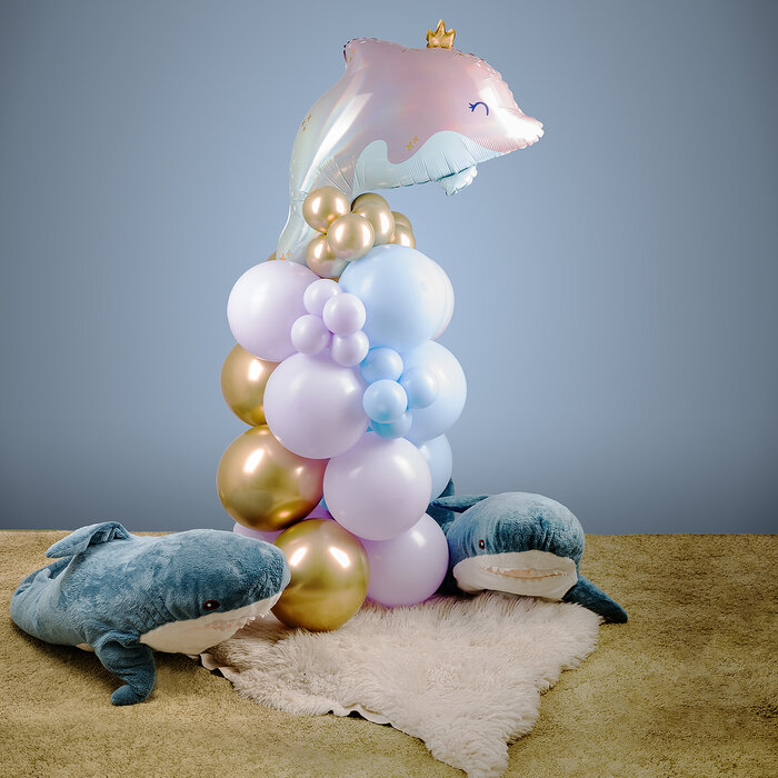 Balloonking Kids Ballonnenset – Glowy Dolphin Kit – Complete Feestdecoratie