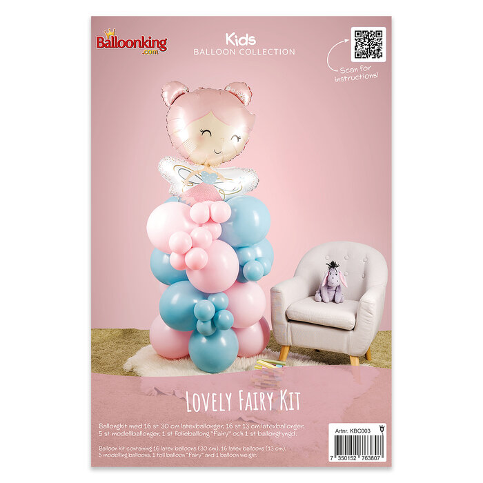 Balloonking Kids Ballonnenset – Lovely Fairy Kit – Complete Feestdecoratie