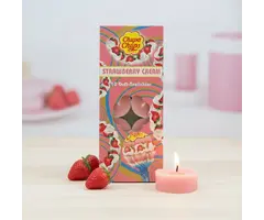 Party Factory Chupa Chups Fraise creme bougies chauffe-plat 10 pièces