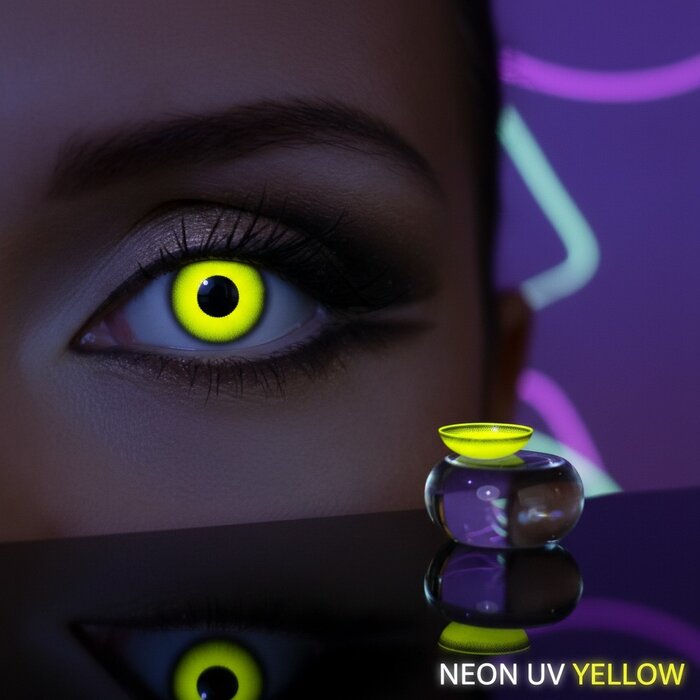 Zoelibat - Eyecatcher UV Yellow Colorlens | Monthly lenses
