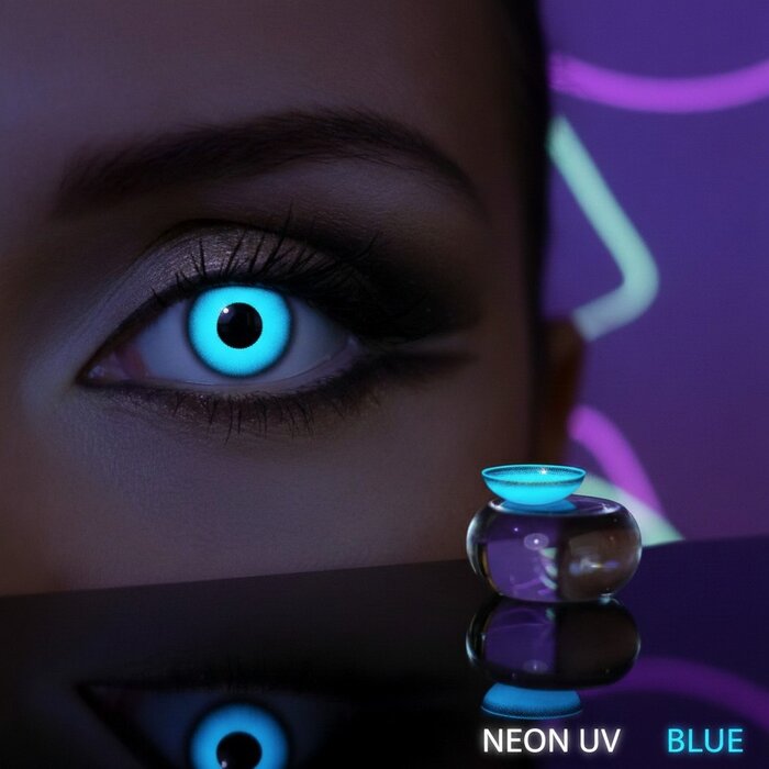 Zoelibat - Eyecatcher UV Blauwe Kleurlenzen