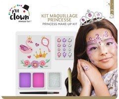 Ptit Clown Make‑up Kit Princess – Glitter, Strass & Stickers