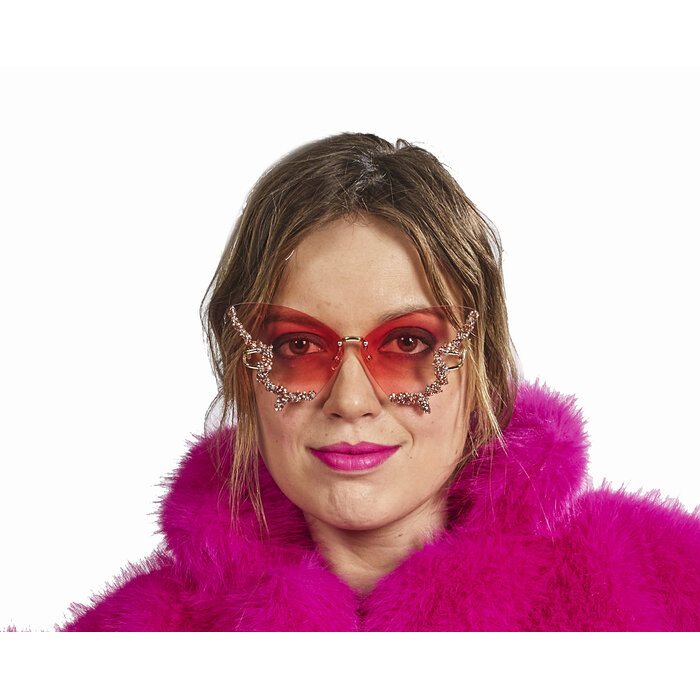 Partyline Lunettes Papillon  – Rose – Accessoire Fashion