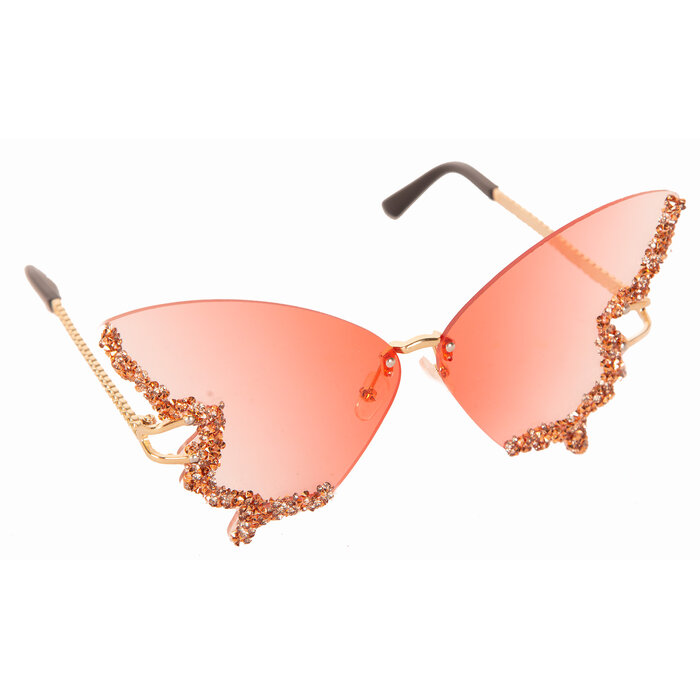 Partyline Vlinderzonnebril – Roze– Fashion Accessoire