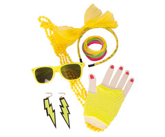 Partyline Neon Gele Accessoireset voor Dames