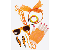 Partyline Neon Oranje Accessoireset voor Dames