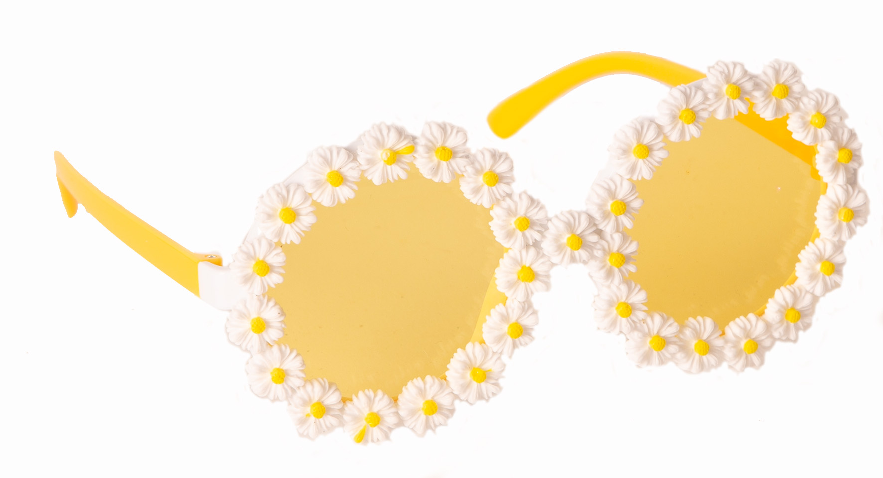 Partyline Hippie Flower Glasses – Round Frame – Festival & Costume Party