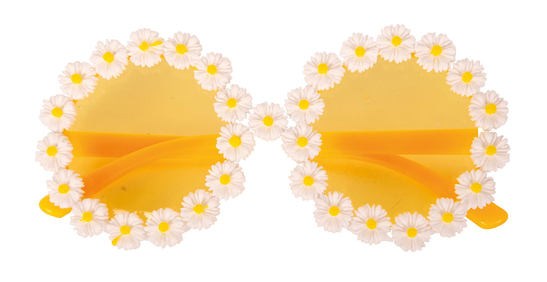 Partyline Hippie Flower Glasses – Round Frame – Festival & Costume Party