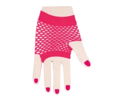 Partyline Neon Fishnet Short Gloves