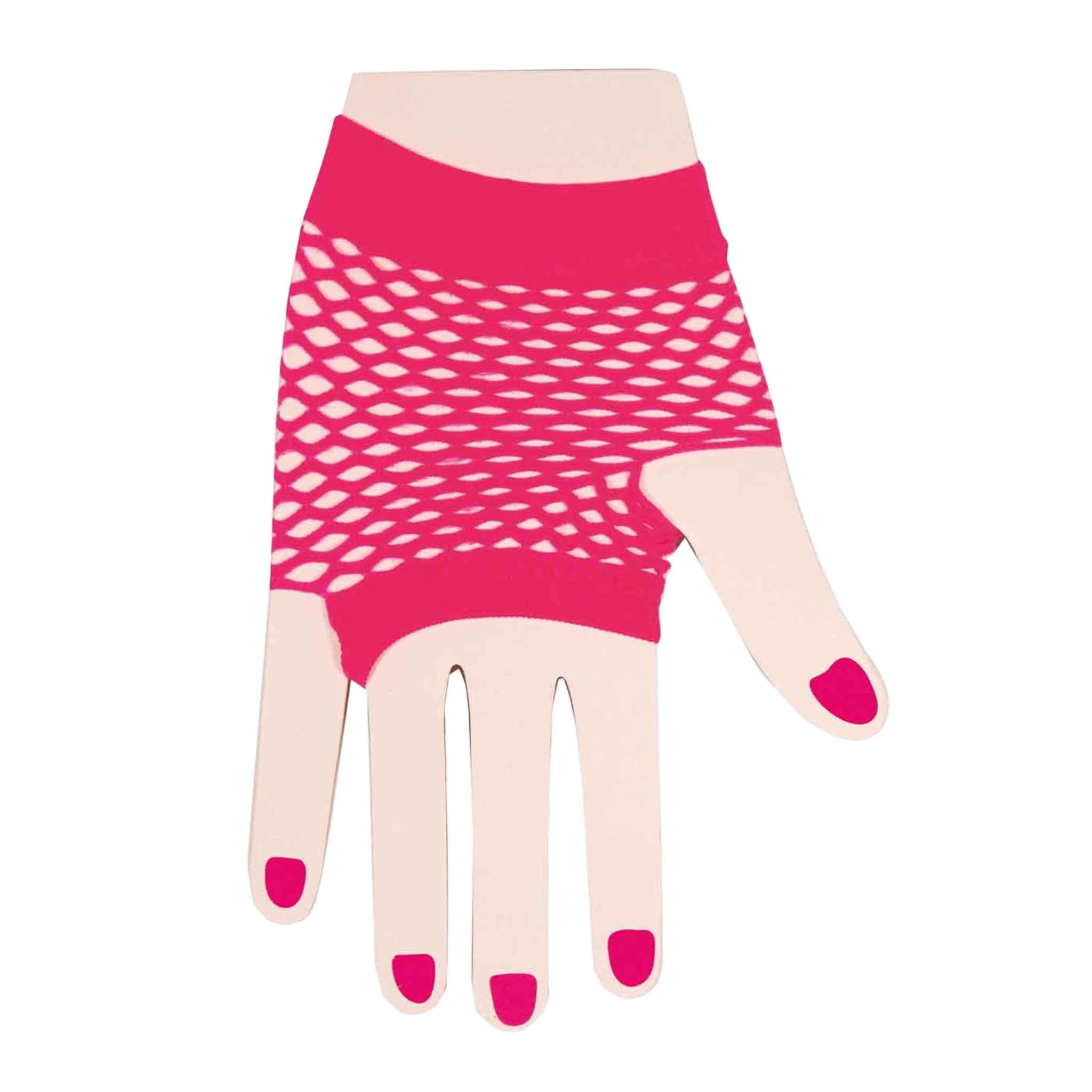 Partyline Neon Fishnet Short Gloves – Festival & Costume Party