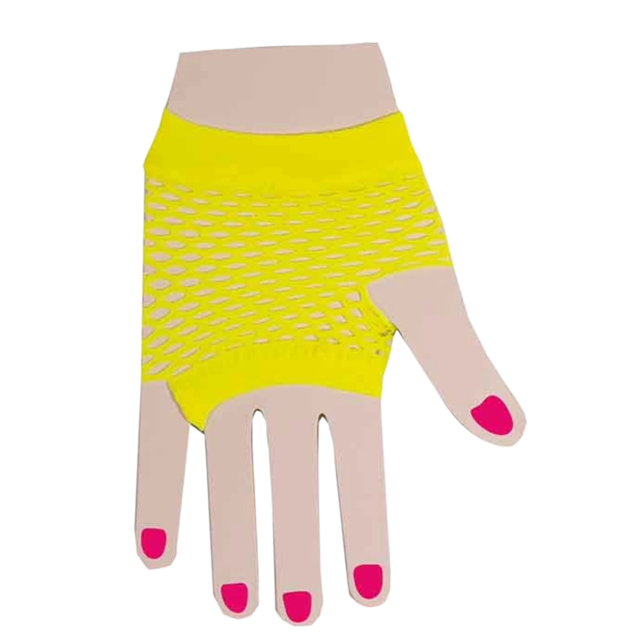 Partyline Neon Fishnet Short Gloves – Festival & Costume Party