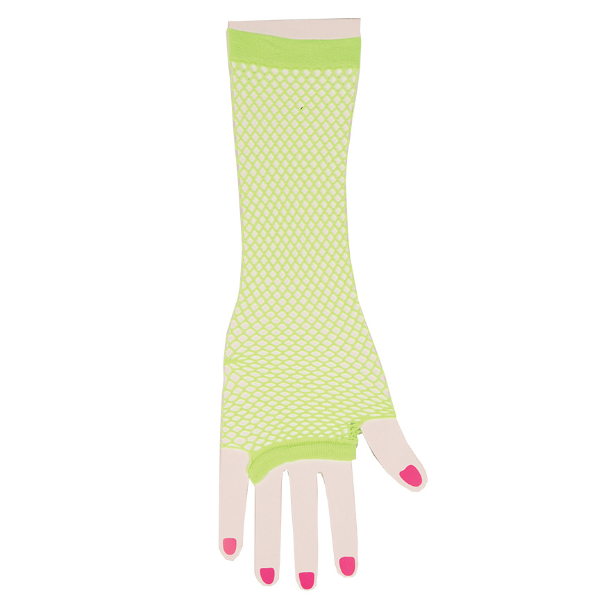 Partyline Neon Visnet Lange Handschoenen – Festival & Themafeest