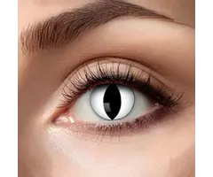 Zoelibat - Eyecatcher White Cat Eyes Weekly Contact Lenses