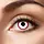 Lentilles Saw Blaches avec Accents Rouges— Cosplay Halloween