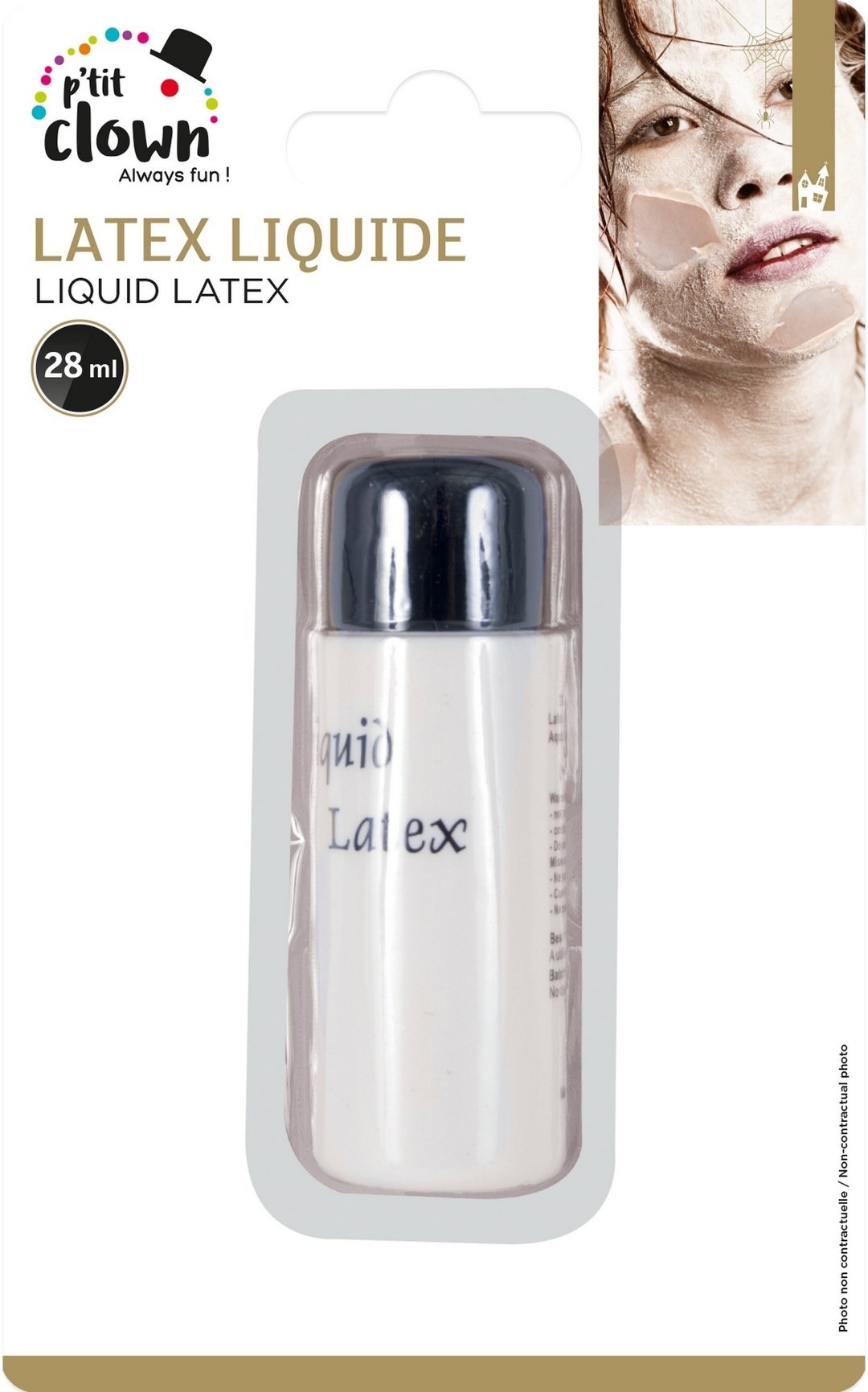 Ptit Clown Liquid Latex 28.3 ml – SFX Makeup for Halloween & Horror