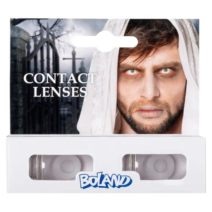 Boland Ghost 3‑Month Contact Lenses – 40% Vision – Halloween & Horror Effect Lenses