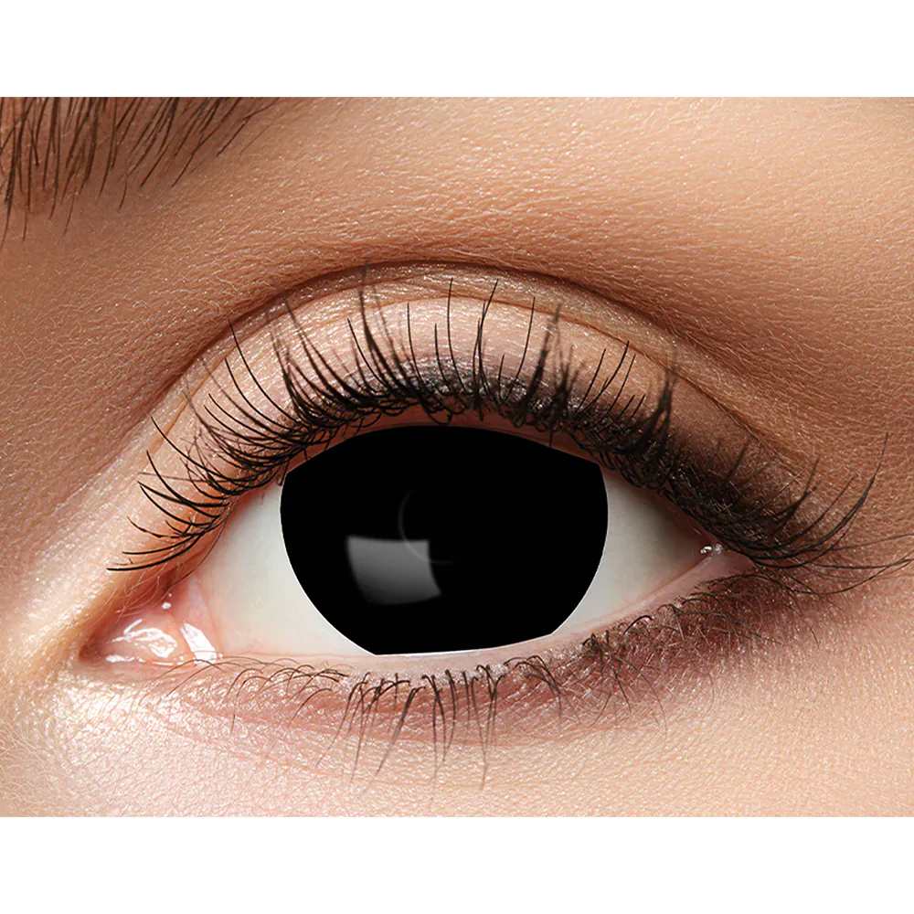 Boland Mini Sclera Eclipse 6‑Month Lenses – White & Black – Halloween Effect Contacts