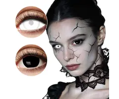 Boland Mini Sclera Eclipse 6‑Month Lenses – White & Black