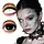 Lentilles Mini Sclera Eclipse 6 Mois – Blanc & Noir – Lentilles Effet Halloween