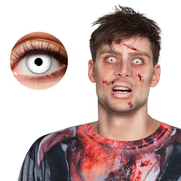Boland Zombie Weekly Contact Lenses – Cosmetic Halloween & Horror Lenses