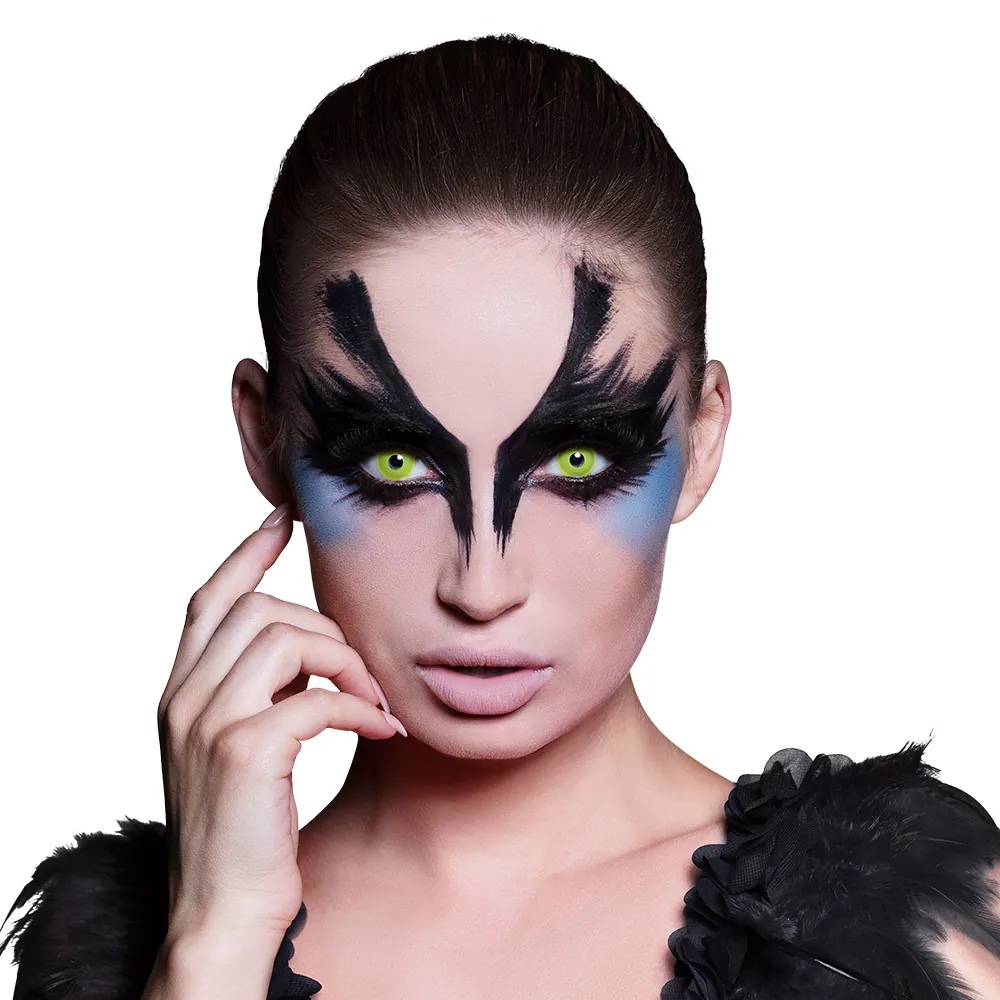 Boland Crow Weekly Contact Lenses – Yellow Horror Lenses for Halloween & Cosplay