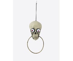Partyline Halloween Deurklopper Skull 33 cm – Light & Sound