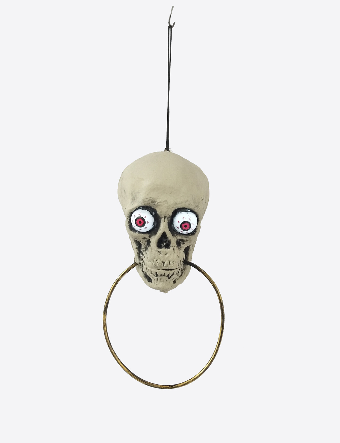 Partyline Heurtoir Crâne Halloween 33 cm – Lumière & Son – Décoration Effrayante