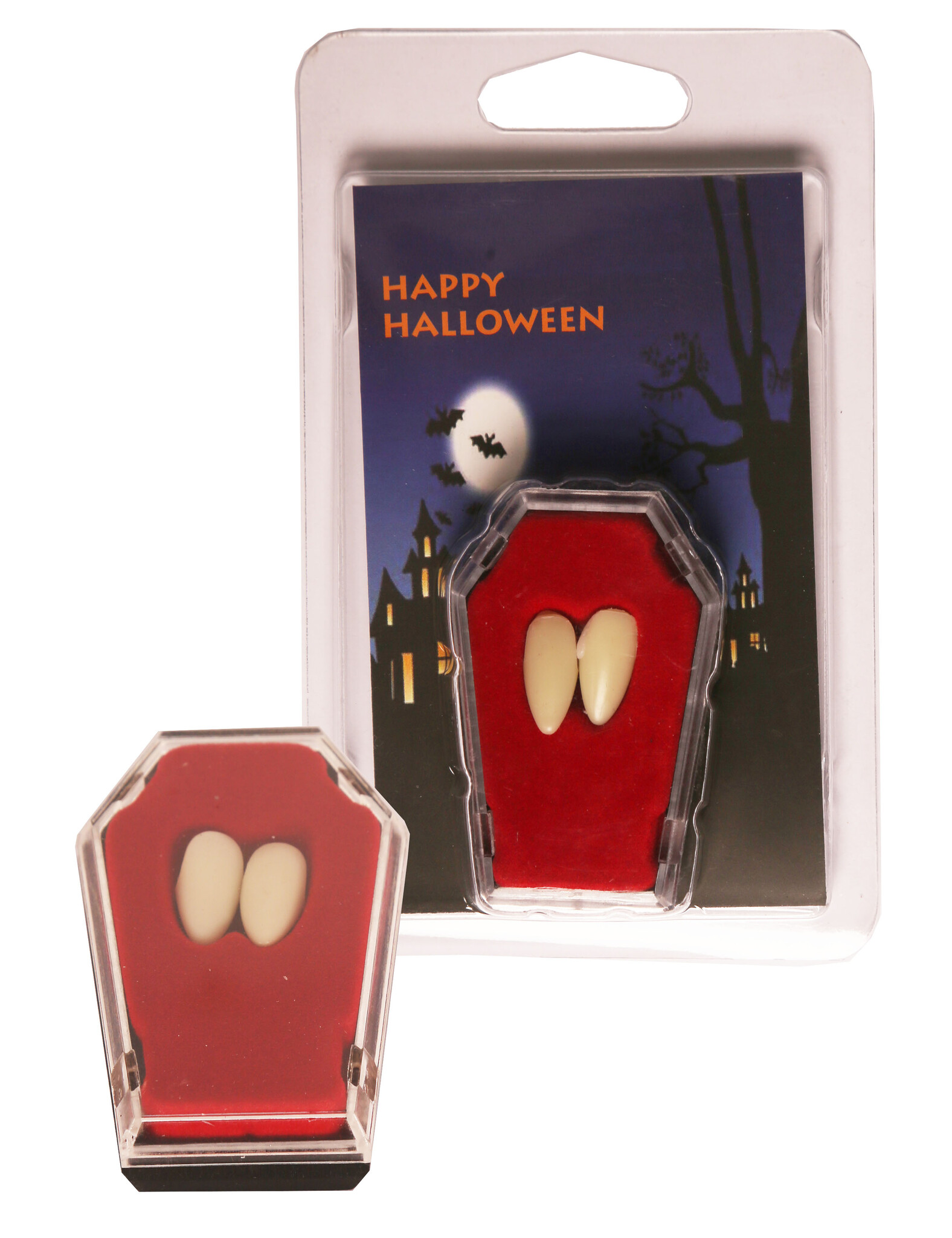 Partyline Dracula Hoektanden Vampier – Thermoplastic – Doodskist Verpakking