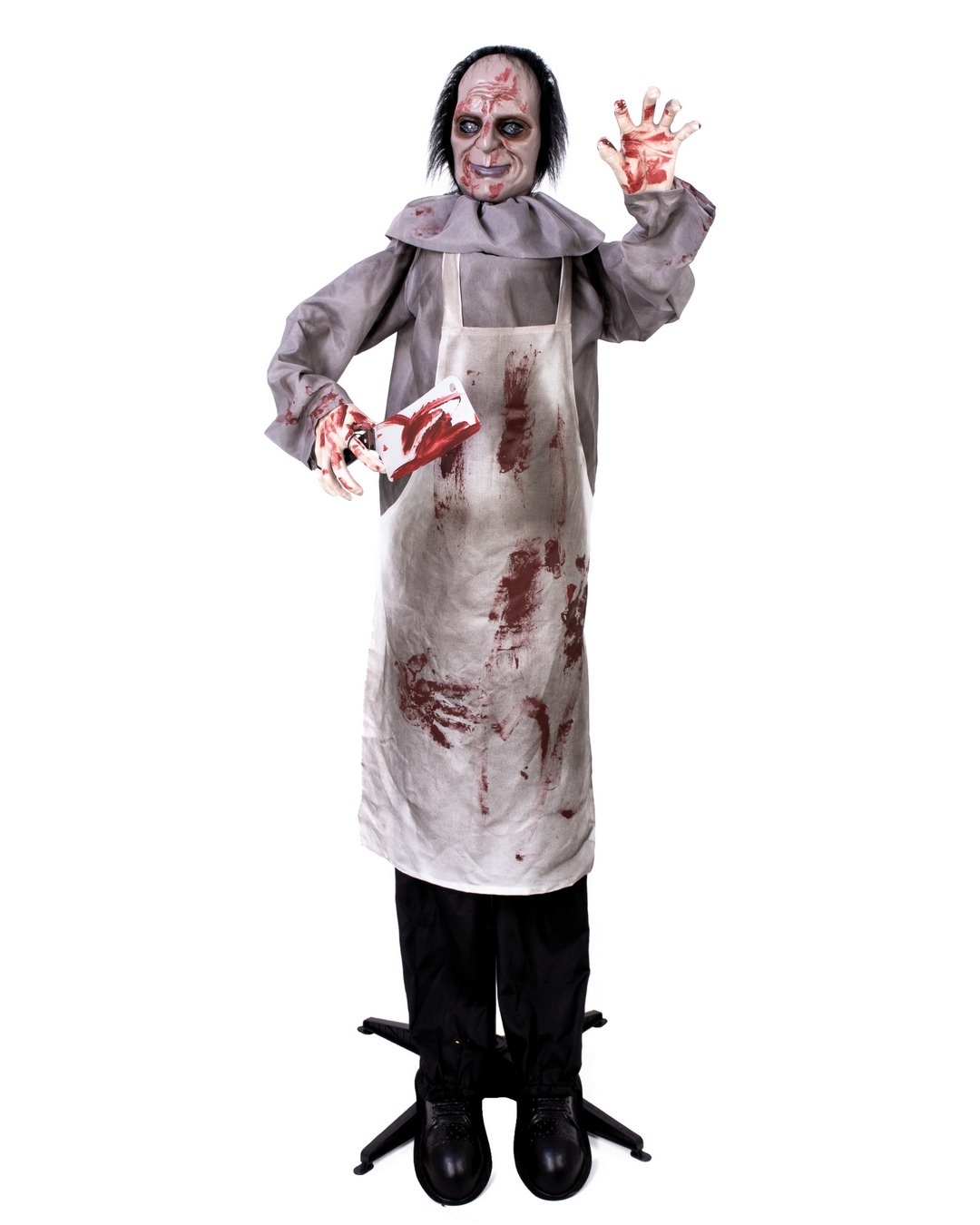 Ptit Clown Boucher Animatronique Double Tête 180 cm – Lumière & Son – Décor Halloween