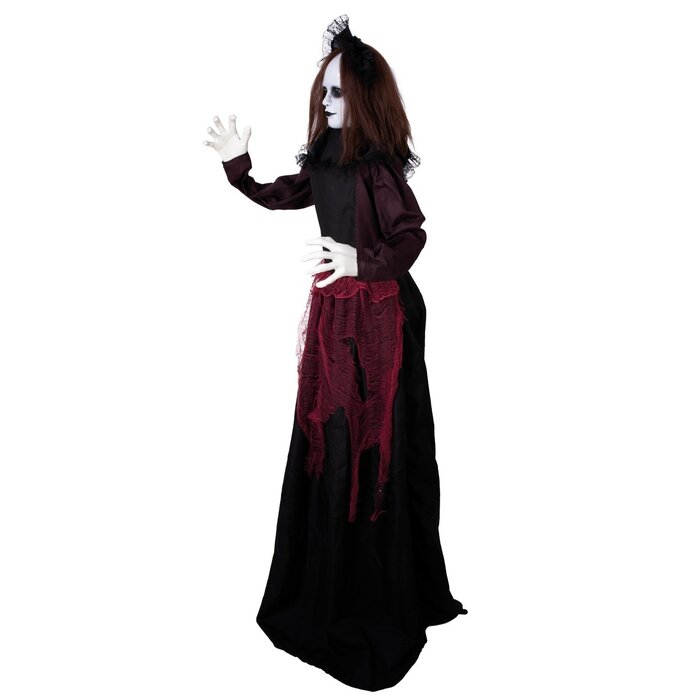 Ptit Clown Dubbelkoppige Animatronic Pop 180 cm – Licht & Geluid – Halloween Decor