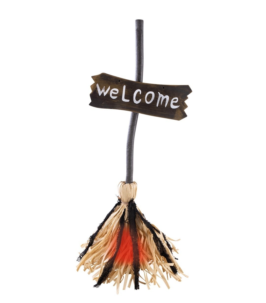Ptit Clown Animated Witch Broom 65 cm – Light, Sound & Motion Sensor