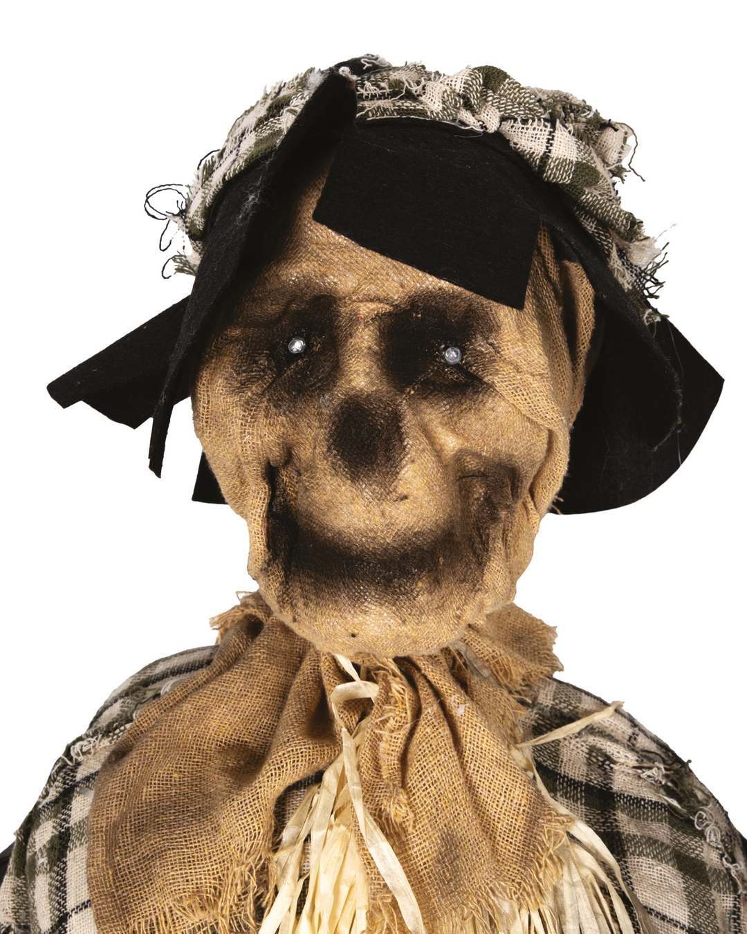 Ptit Clown Animatronic Vogelverschrikker op Schommelstoel 120 cm – Licht, Geluid & Bewegingssenso