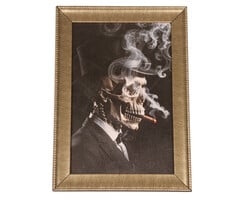 Partyline Smoking Skeleton LED Frame 25 x 35 cm