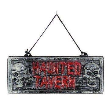 Partyline Deco Sign  'Haunted Tavern' | Halloween Decoration