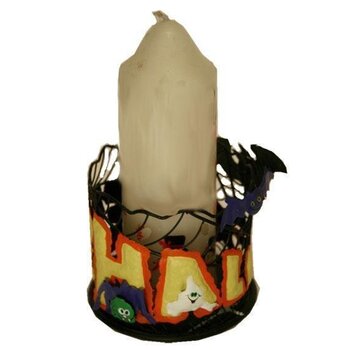 Partyline Ronde Kaarsenhouder (metaal) | Halloween deco