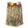 Raffia Skirt Multi + flowers 50cm
