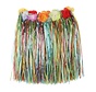 Raffia Skirt Multi + flowers 40cm