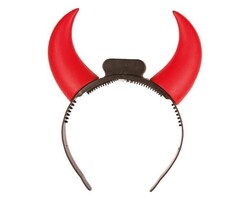 Partyline Diadeem met led duivelsoren | Lichtgevende Duivelsoren