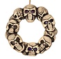 Skull wreath with light 38 cm | Halloween decoration