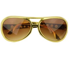 Partyline Glasses Elvis Gold
