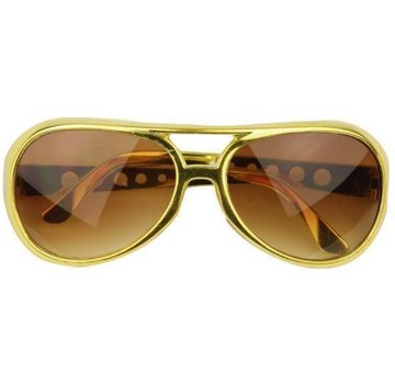 Partyline Glasses Elvis Gold