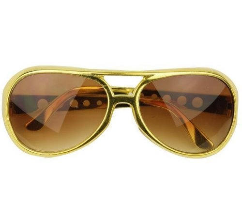 Partyline Glasses Elvis Gold