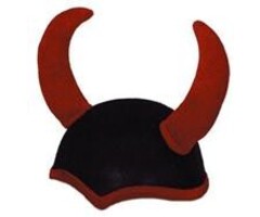 Partyline Hoed Duivel zwart/rood