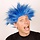 Wig Electric Shock Blue