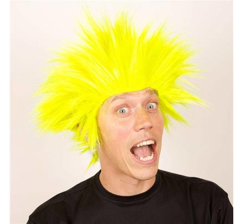 Partyline Wig Electric Shock yellow