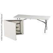 Vendor Table TABLE,VENDOR 30\"x72\"" (0.8m x 1.8m), BEIGE"