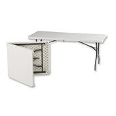 Vendor Table TABLE,VENDOR, 24\"x48\"" (0.6m x 1.2m), WHITE"
