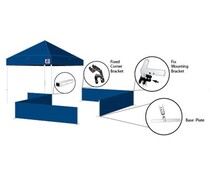 Rail system FREE STANDING RAIL SYSTEM SINGLE