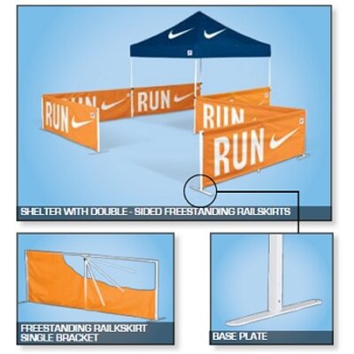 Rail system FREE STANDING RAIL SYSTEM DOUBLE Rail system FREE STANDING RAIL SYSTEM DOUBLE